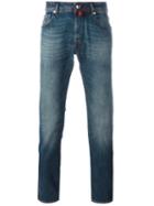 Jacob Cohen Stonewashed Slim-fit Jeans, Men's, Size: 31, Blue, Cotton/polyester