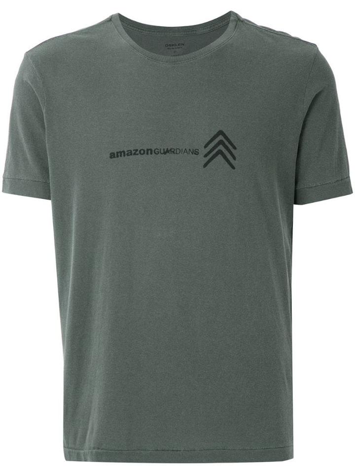 Osklen Print Detail T-shirt - Green