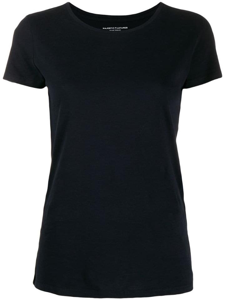 Majestic Filatures Short Sleeved Cotton T-shirt - Blue