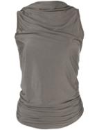 Rick Owens Lilies Open Back Knitted Top - Grey