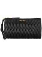 Miu Miu Quilted Clutch - Black