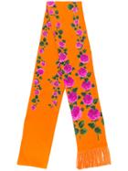 Gucci Floral Print Scarf - Yellow & Orange