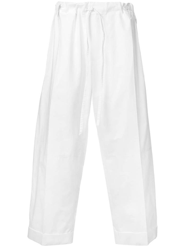 Jacquemus Loose Fit Trousers - White