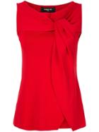 Paule Ka Draped Neck Top - Red