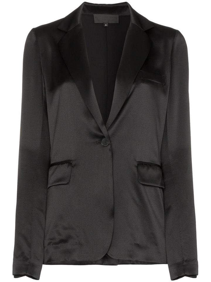 Nili Lotan Single Breasted Blazer - Black