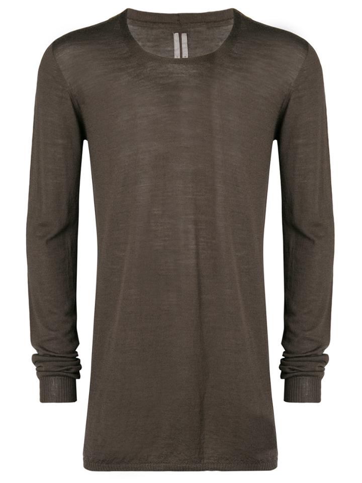 Rick Owens Crewneck Sweater - Grey