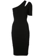 Milly Asymmetric Cut Out Dress - Black