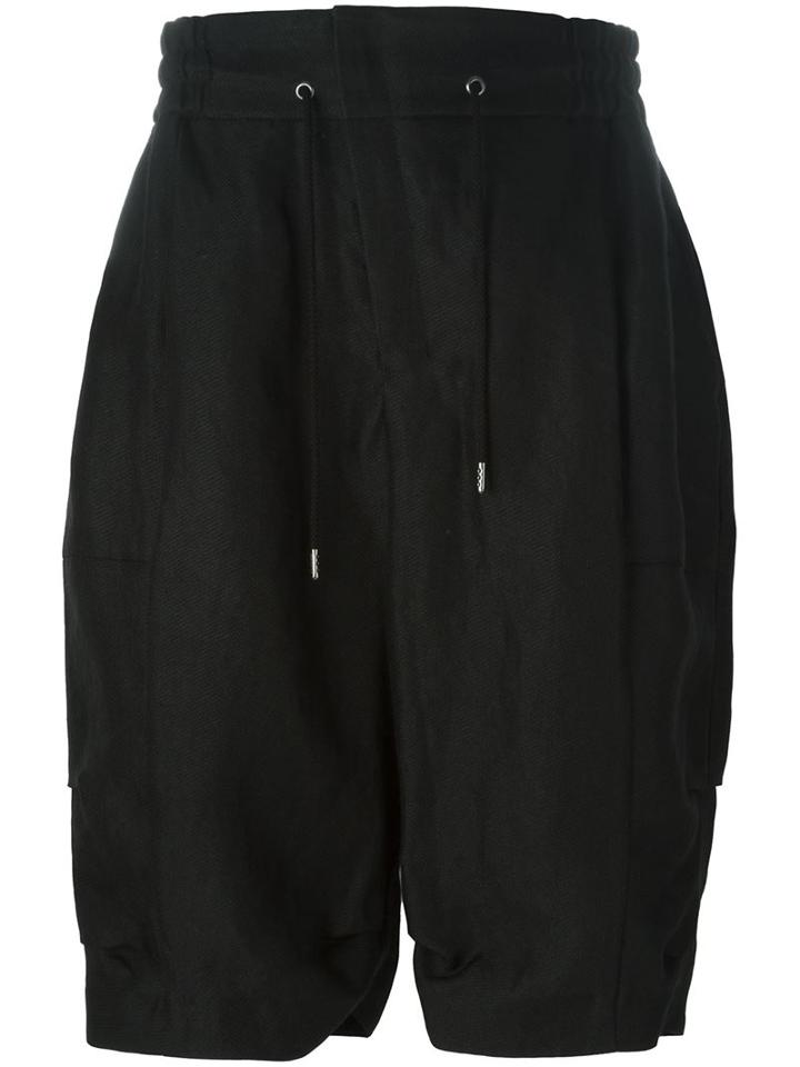 Devoa 'harf' Sweat Shorts, Men's, Size: 3, Black, Ramie/polyester