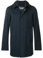 Herno Mid-length Single Breasted Coat - Blue