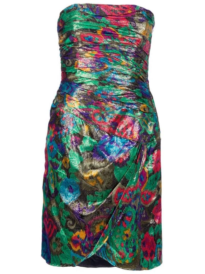 Escada Pre-owned Strapless Dress - Metallic