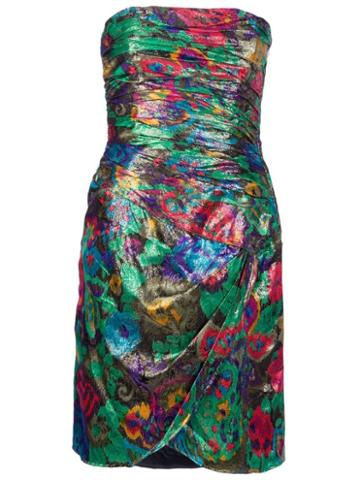 Escada Pre-owned Strapless Dress - Metallic