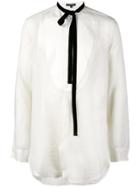 Ann Demeulemeester Ellroy Bow Collar Shirt - White