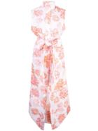 Arias Sleeveless Signature Blouse Dress - White