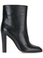 Agnona Round Toe Boots - Black