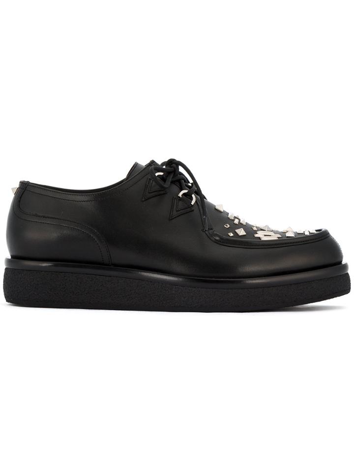 Valentino Valentino Garavani Embellished Derbies - Black