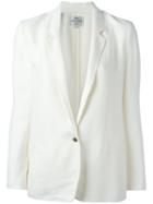 Forte Forte Single-button Blazer, Women's, Size: 1, White, Viscose/wool/fluorocarbon Resin