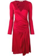 Roberto Cavalli Draped Detail Dress - Red