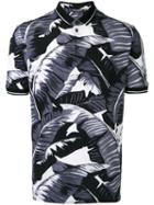 Dolce & Gabbana - Palm Leaf Print Polo Shirt - Men - Cotton - 48, Black, Cotton