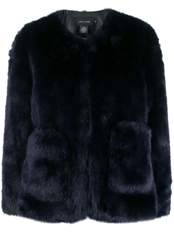 Low Classic Faux-fur Jacket - Blue