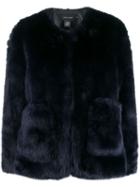 Low Classic Faux-fur Jacket - Blue