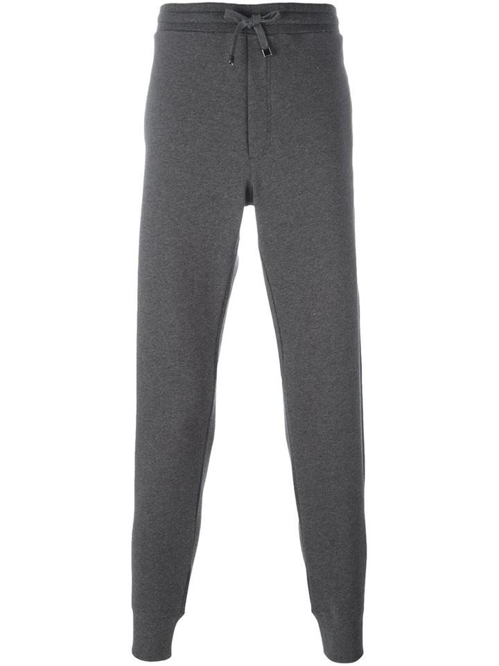 Dolce & Gabbana Classic Sweatpants, Men's, Size: 46, Grey, Cotton