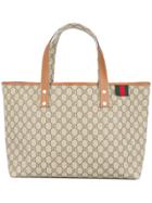 Gucci Vintage Gg Shelly Line Tote Bag - Nude & Neutrals