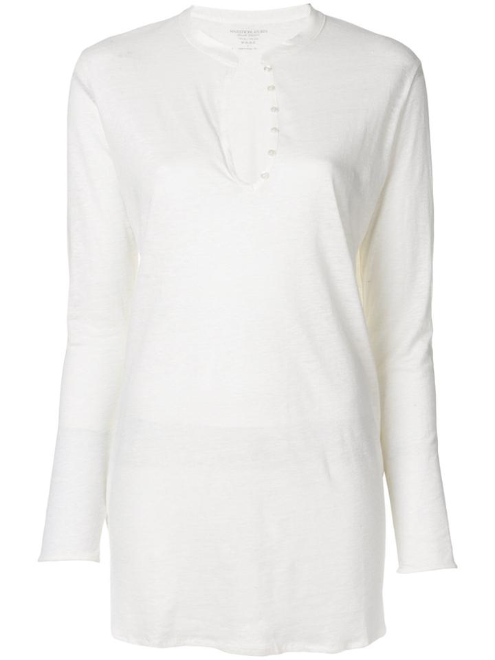 Majestic Filatures V-neck Blouse - White