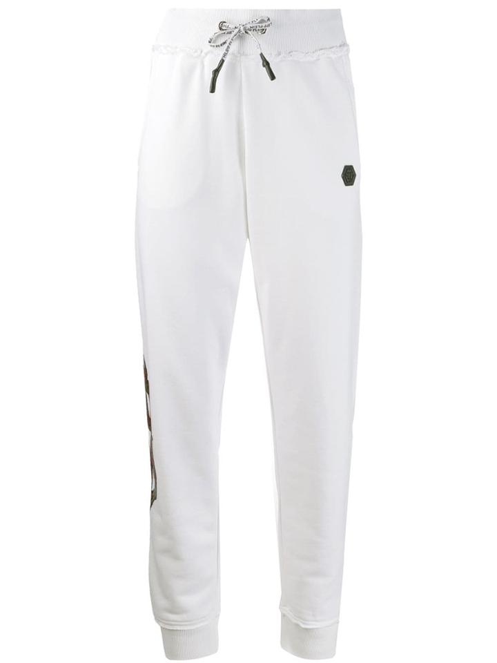 Philipp Plein Logo Track Trousers - White