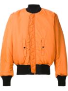 Alyx Classic Bomber Jacket, Men's, Size: Large, Yellow/orange, Nylon/polyester