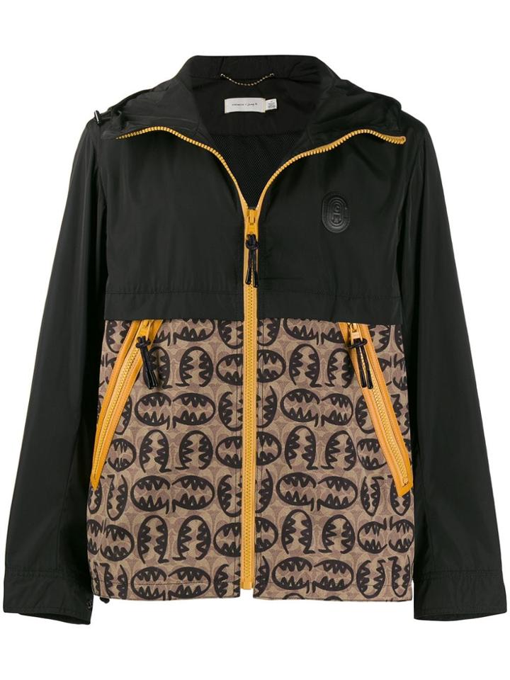 Coach Art Print Windbreaker Jacket - Black