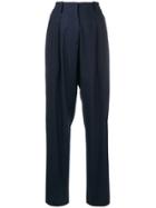 Indress High Waisted Wide Leg Trousers - Blue