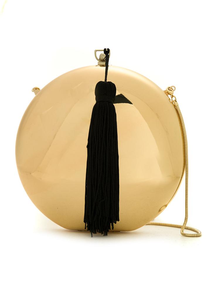 Isla Tassel Detailing Clutch Bag - Yellow & Orange