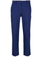Theory - Cropped Tailored Trousers - Women - Cotton/nylon/polyester/spandex/elastane - 4, Blue, Cotton/nylon/polyester/spandex/elastane