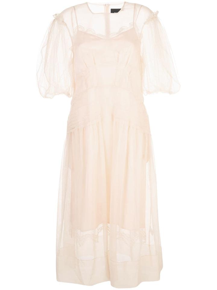 Simone Rocha Long Tulle Dress - Neutrals