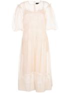 Simone Rocha Long Tulle Dress - Neutrals