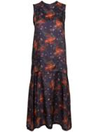 Toga Pulla Embroidered Flared Dress - Blue