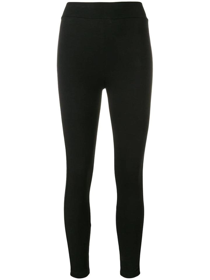 Gcds Stripe Trim Leggings - Black