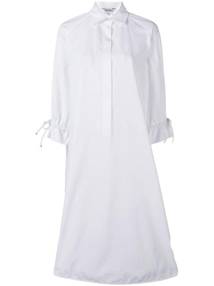 Max Mara Flared Shirt Dress - White