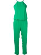 P.a.r.o.s.h. Halter Neck Jumpsuit, Women's, Size: M, Green, Polyester