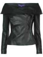 Ralph Lauren Collection Off-the-shoulder Jacket - Black