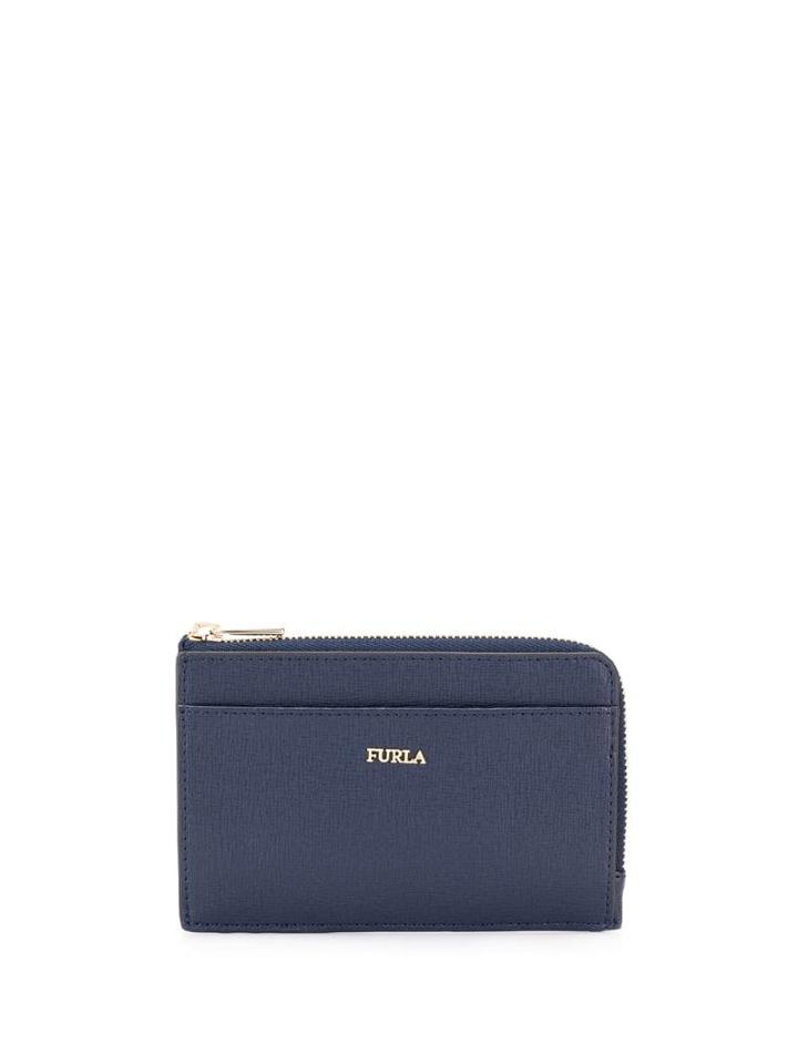 Furla Logo Plaque Wallet - Blue