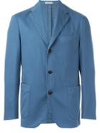 Boglioli Casual Blazer, Men's, Size: 48, Blue, Cotton/spandex/elastane/cupro