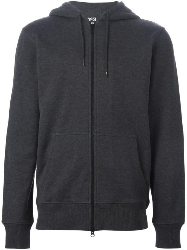 Y-3 - Drawstring Hoodie - Men - Cotton/spandex/elastane - L, Grey, Cotton/spandex/elastane