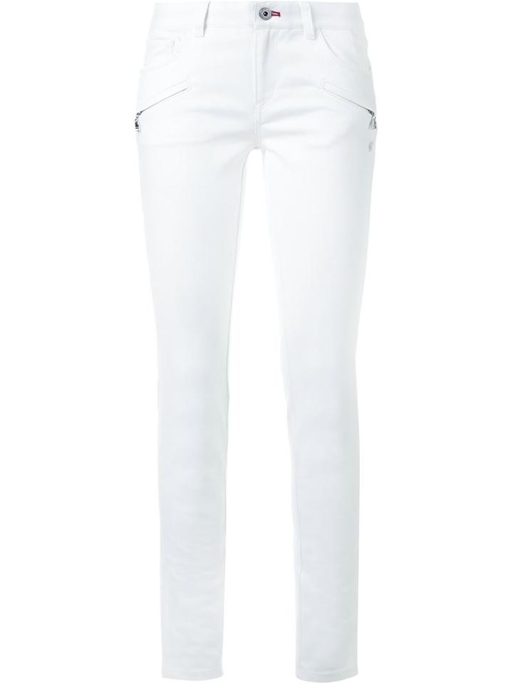 Loveless Skinny Jeans, Women's, Size: 36, White, Cotton/polyurethane