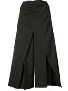 Pleated Details Cropped Trousers - Women - Polyester - 3, Black, Polyester, 132 5. Issey Miyake