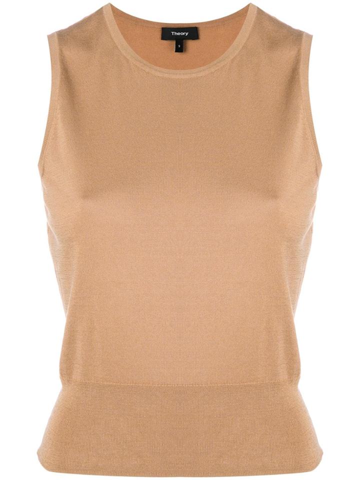 Theory Slim Fit Vest - Nude & Neutrals