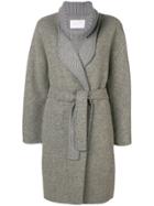 Fabiana Filippi Belted Robe Coat - Grey