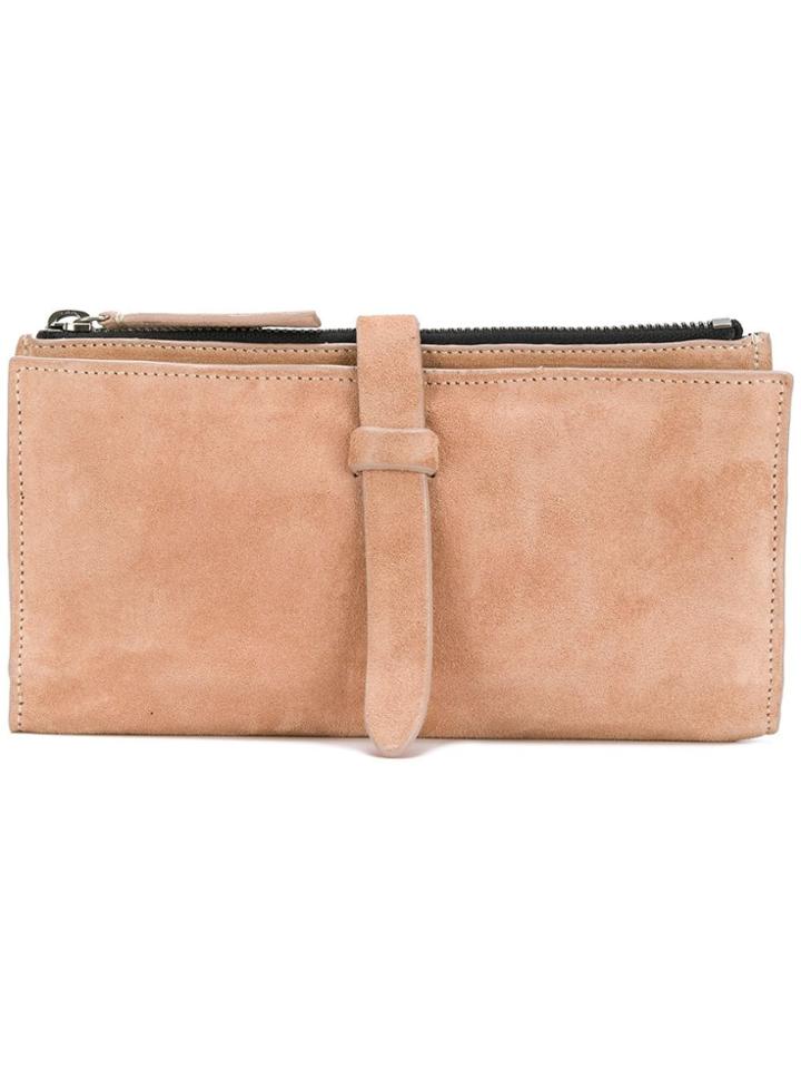 Ann Demeulemeester Large Zipped Wallet - Neutrals