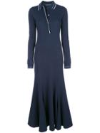 Y/project Asymmetric Collard Gown - Blue