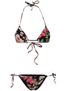 Philipp Plein Floral Sequinned Two-piece - Black